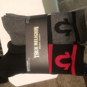 True religion  8 pack  half cushion socks